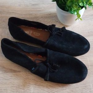 Black Suede Kelli Flats